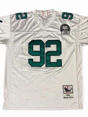 Reggie White EAGLES ‘92 NFL Throwback Jersey sz 48 (L)